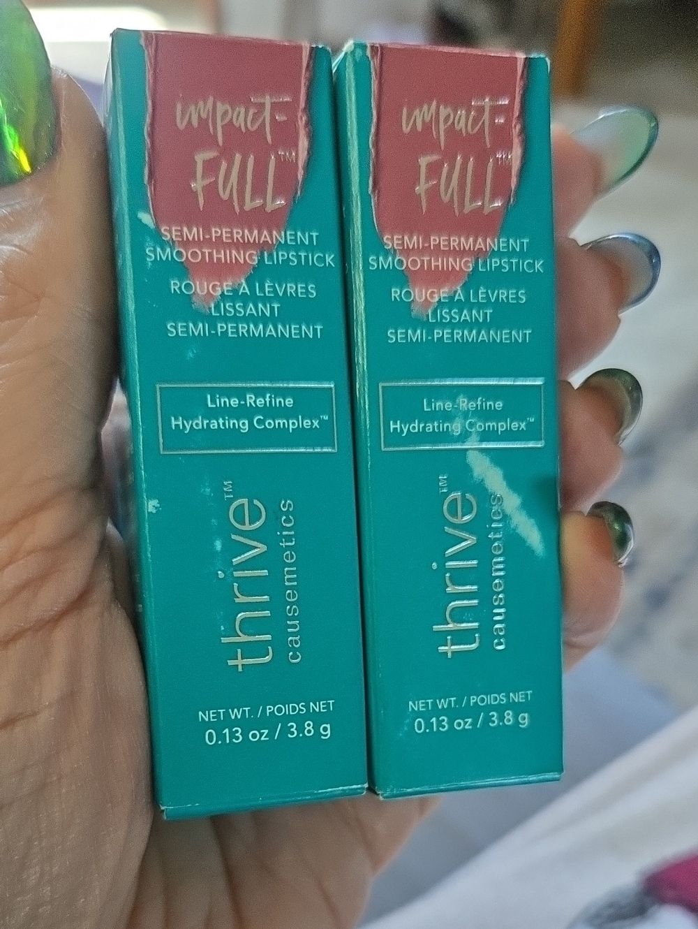 Two New thrive Ruth Impact-full Semi- Permanent Smoothing Lipsticks